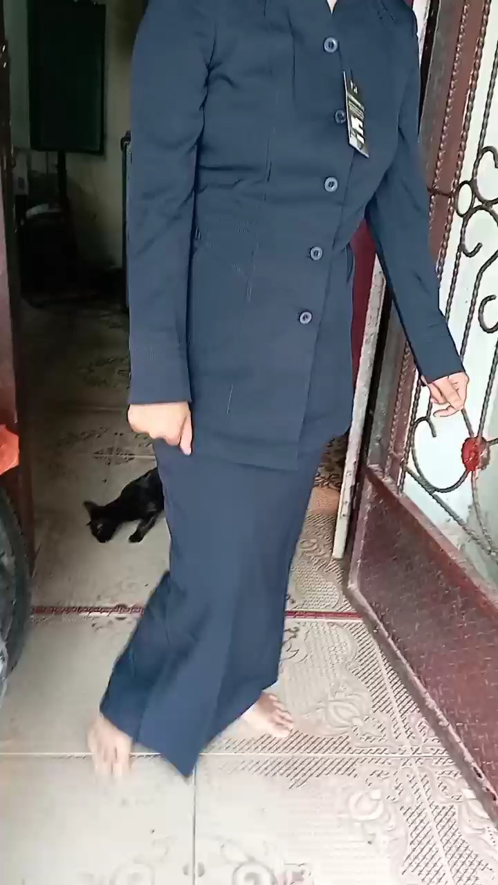 Seragam Guru Biru Dongker Stelan Rok/Celana Cerista Blazer - Foto ulasan pembeli