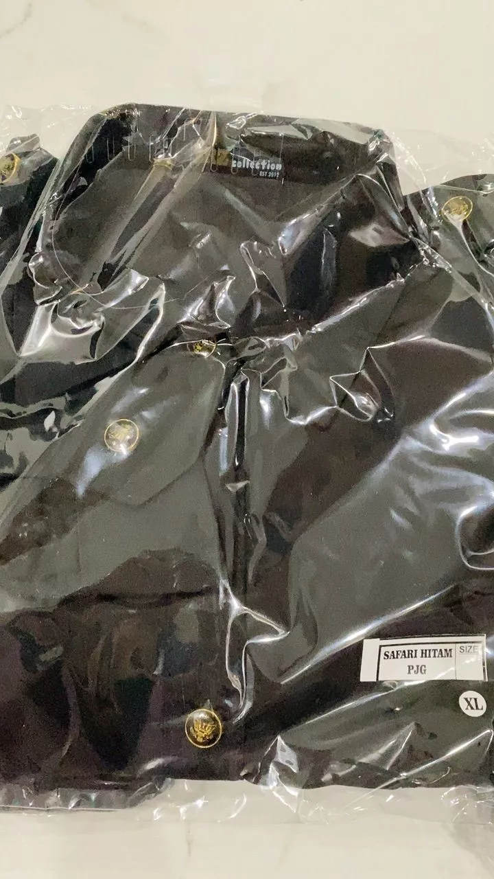Seragam Kerja Pria Navy Hitam Baju Dinas Terbaru - Foto ulasan pembeli