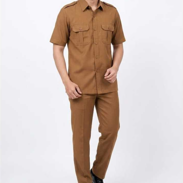 Seragam Kerja Pria Asyraf By Syakira Semi Wool - foto 1 dari 10