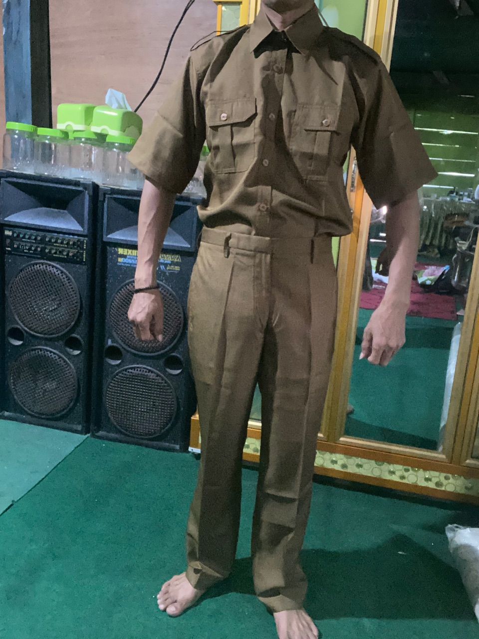 Seragam Kerja Pria Asyraf By Syakira Semi Wool - Foto ulasan pembeli