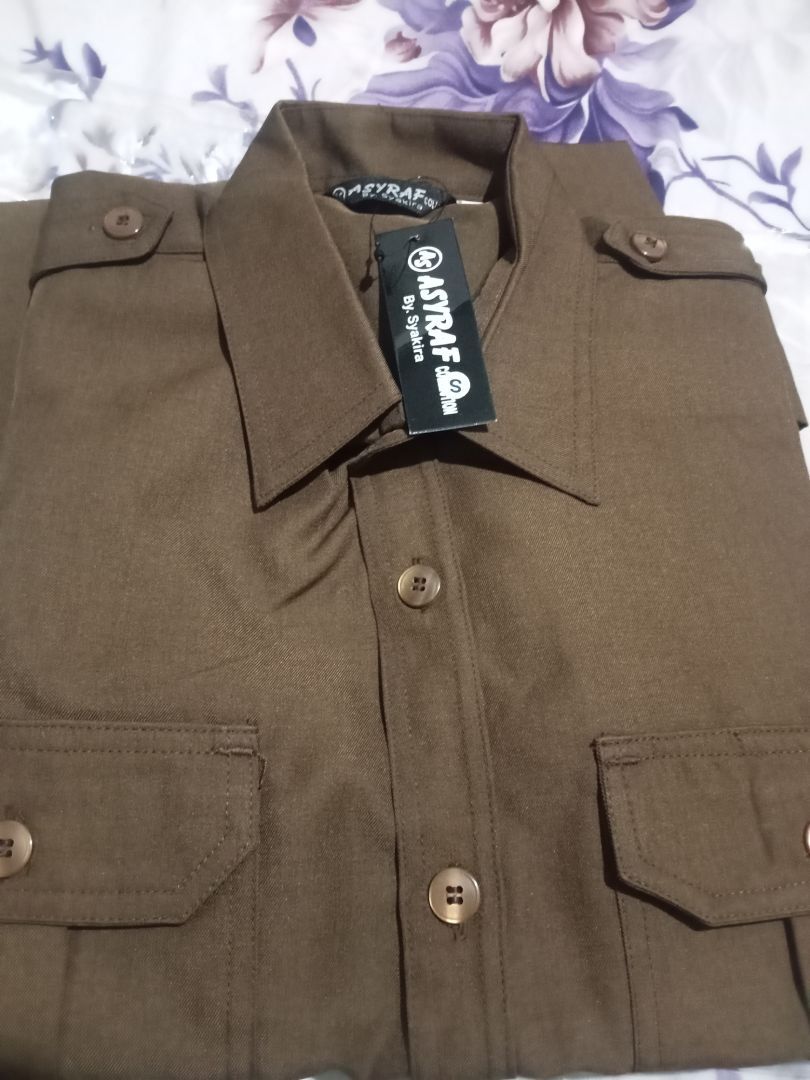 Seragam Kerja Pria Asyraf By Syakira Semi Wool - Foto ulasan pembeli