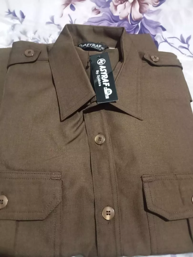 Seragam Kerja Pria Asyraf By Syakira Semi Wool - Foto ulasan pembeli