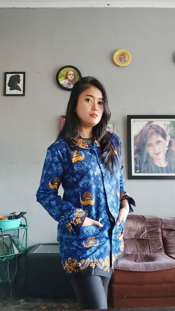 Seragam Korpri Wanita Resmi Sesuai SK PP berlapis furing kain PREMIUM GRADE A - Foto ulasan pembeli