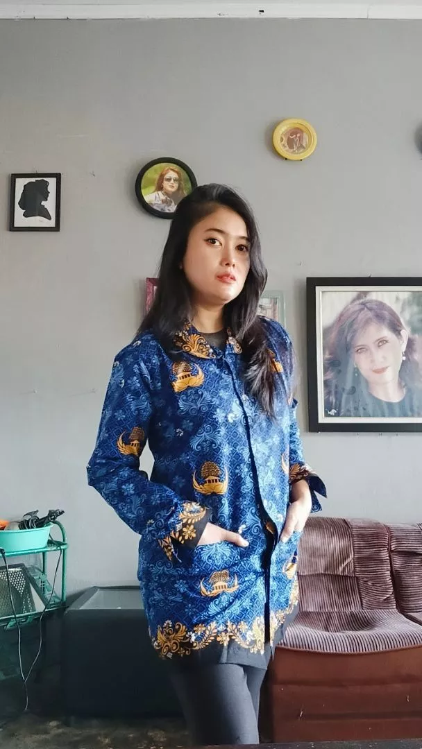 Seragam Korpri Wanita Resmi Sesuai SK PP berlapis furing kain PREMIUM GRADE A - Foto ulasan pembeli
