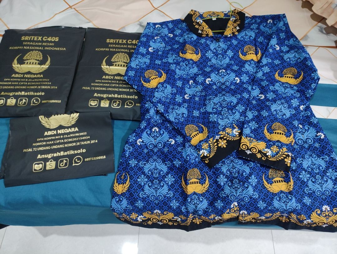 Seragam Korpri Wanita Shanghai Lapis furing kain - Foto ulasan pembeli