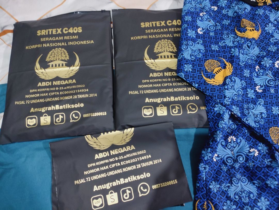 Seragam Korpri Wanita Shanghai Lapis furing kain - Foto ulasan pembeli