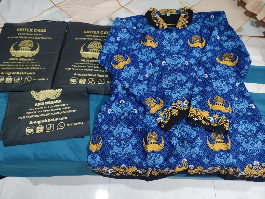 Seragam Korpri Wanita Shanghai Lapis furing kain - Foto ulasan pembeli