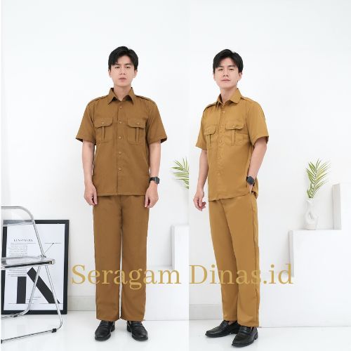 Seragam PNS Pemda Pria Baju Dinas Murah Hitam - foto 1 dari 10