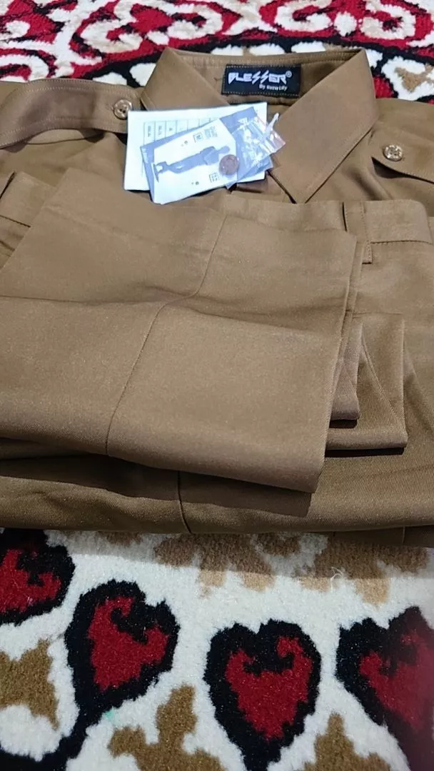Seragam PNS Pria Cokelat Khaki Premium Nyaman - Foto ulasan pembeli
