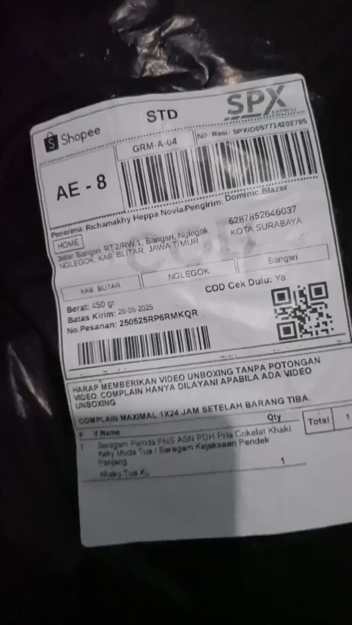 Seragam PNS Pria Cokelat Khaki Premium Nyaman - Foto ulasan pembeli