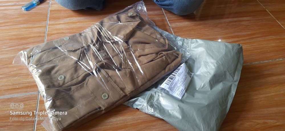 Seragam PNS Pria Khaki Setelan Baju Dinas Pemda - Foto ulasan pembeli