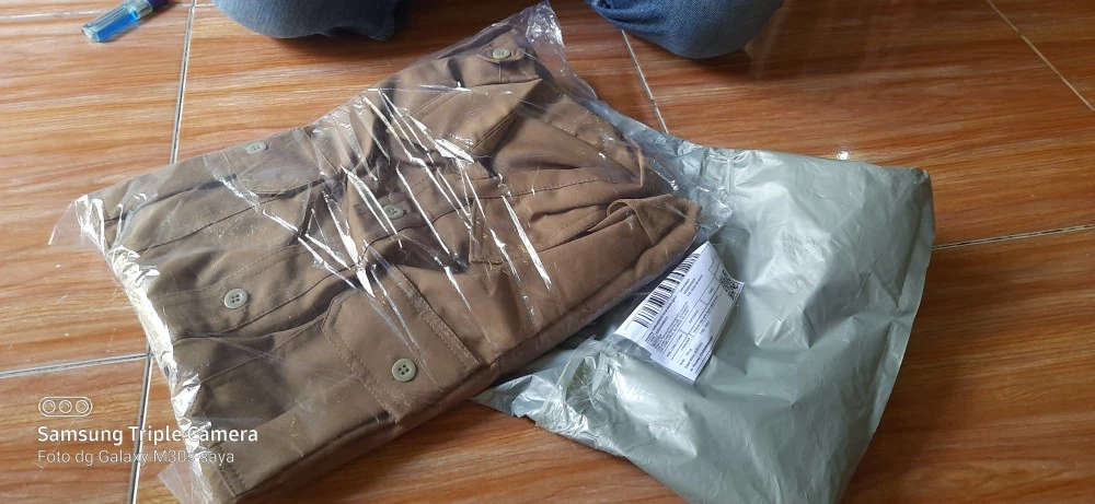 Seragam PNS Pria Khaki Setelan Baju Dinas Pemda - Foto ulasan pembeli