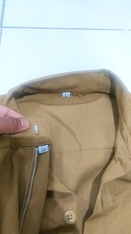 Seragam PNS Pria Khaki Setelan Baju Dinas Pemda - Foto ulasan pembeli