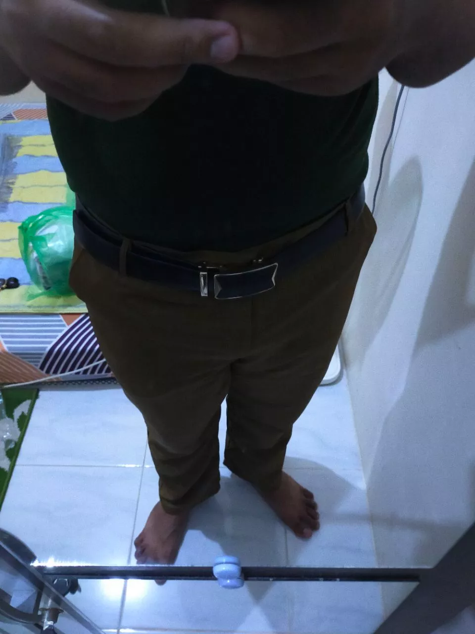 Seragam PNS Pria Khaki Setelan Baju Dinas Pemda - Foto ulasan pembeli