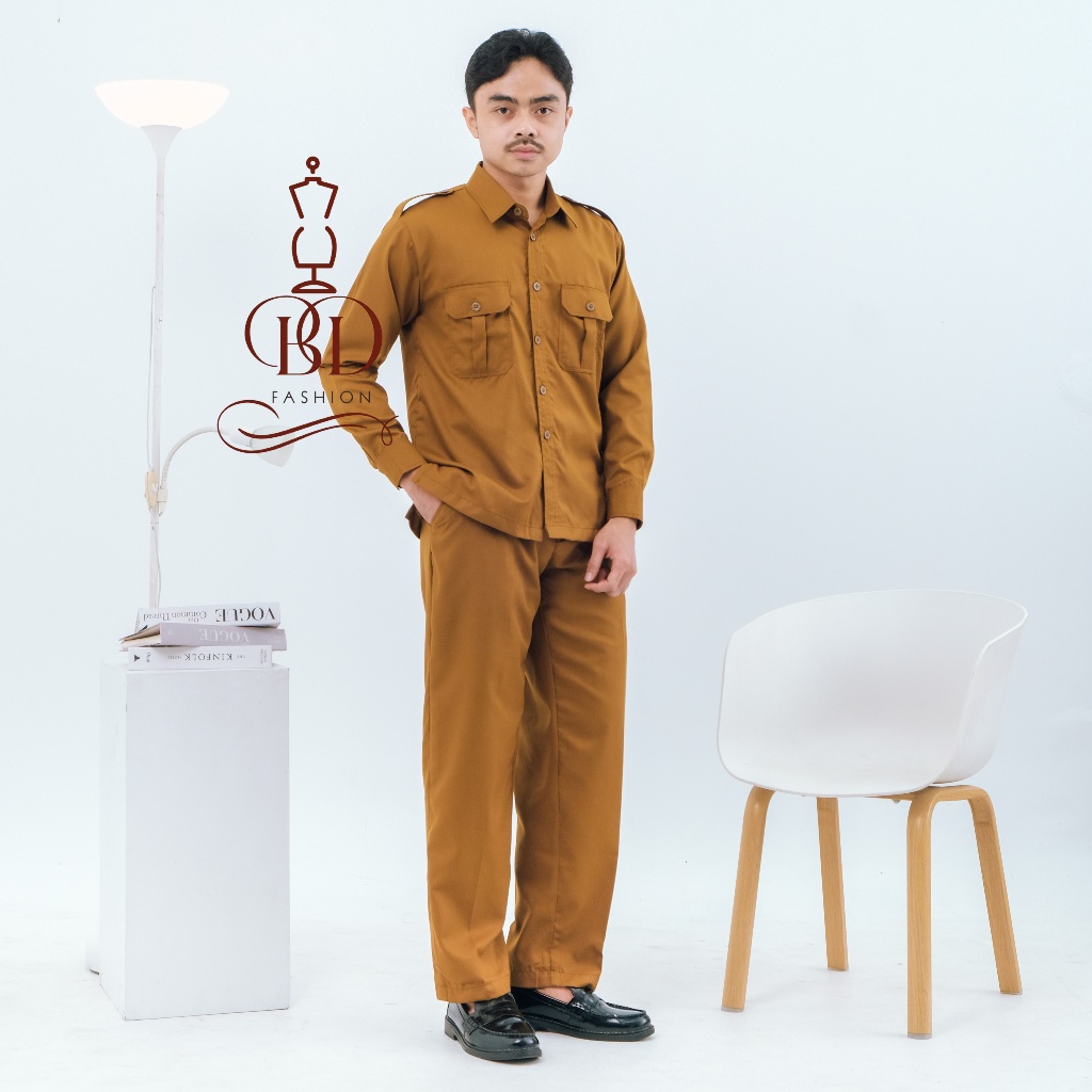 Seragam PNS Pria Lengan Panjang Baju Dinas Pemda Baju PNS Pemda Pria Seragam Guru
