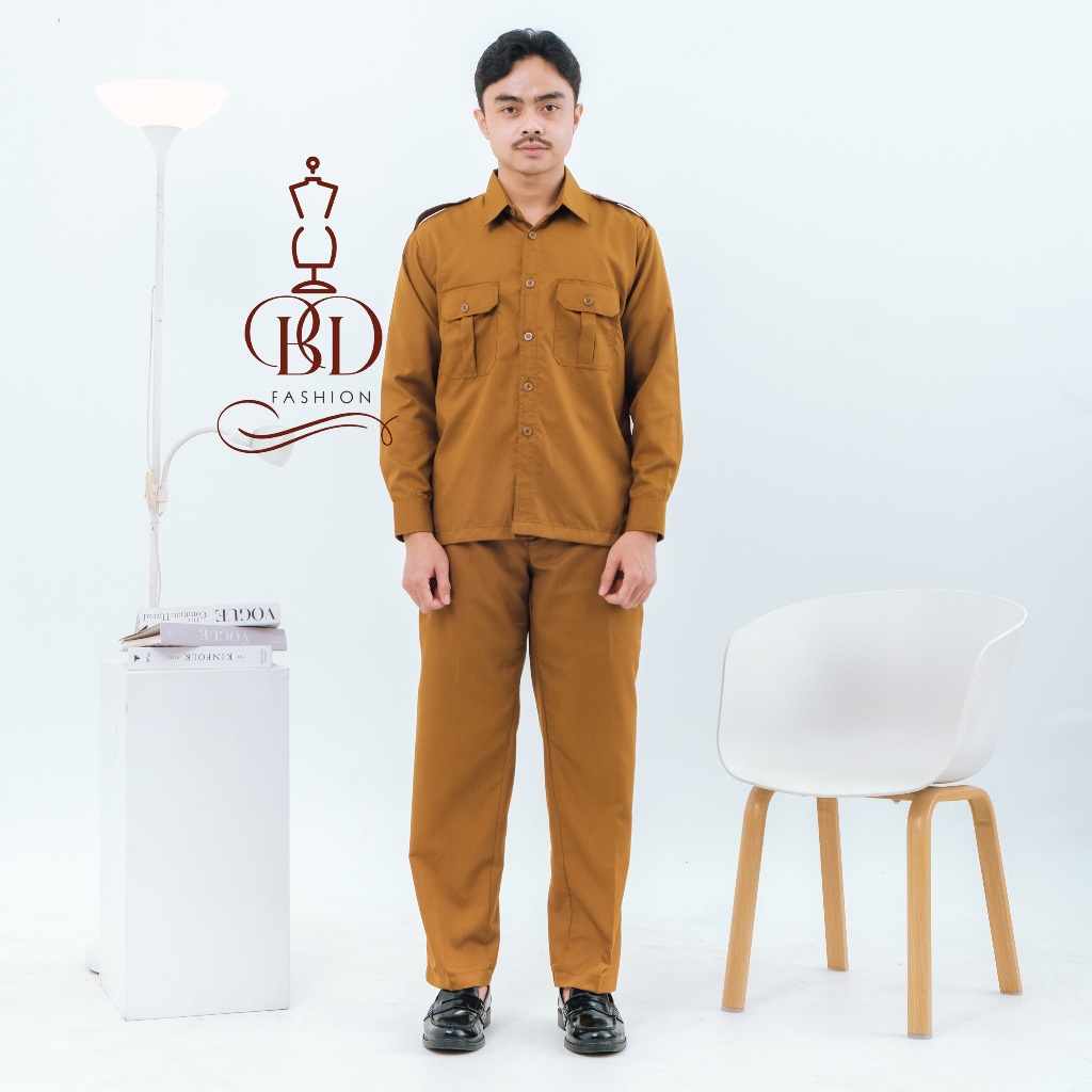 Seragam PNS Pria Lengan Panjang Baju Dinas Pemda Baju PNS Pemda Pria Seragam Guru - foto 3 dari 10, cacasalwaa_