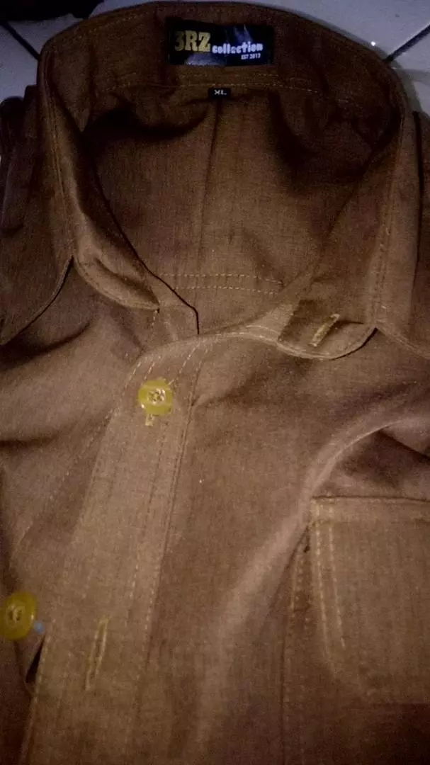 Seragam PNS Pria Pemda Coklat Khaki Setelan Dinas Lengan Pendek - Foto ulasan pembeli