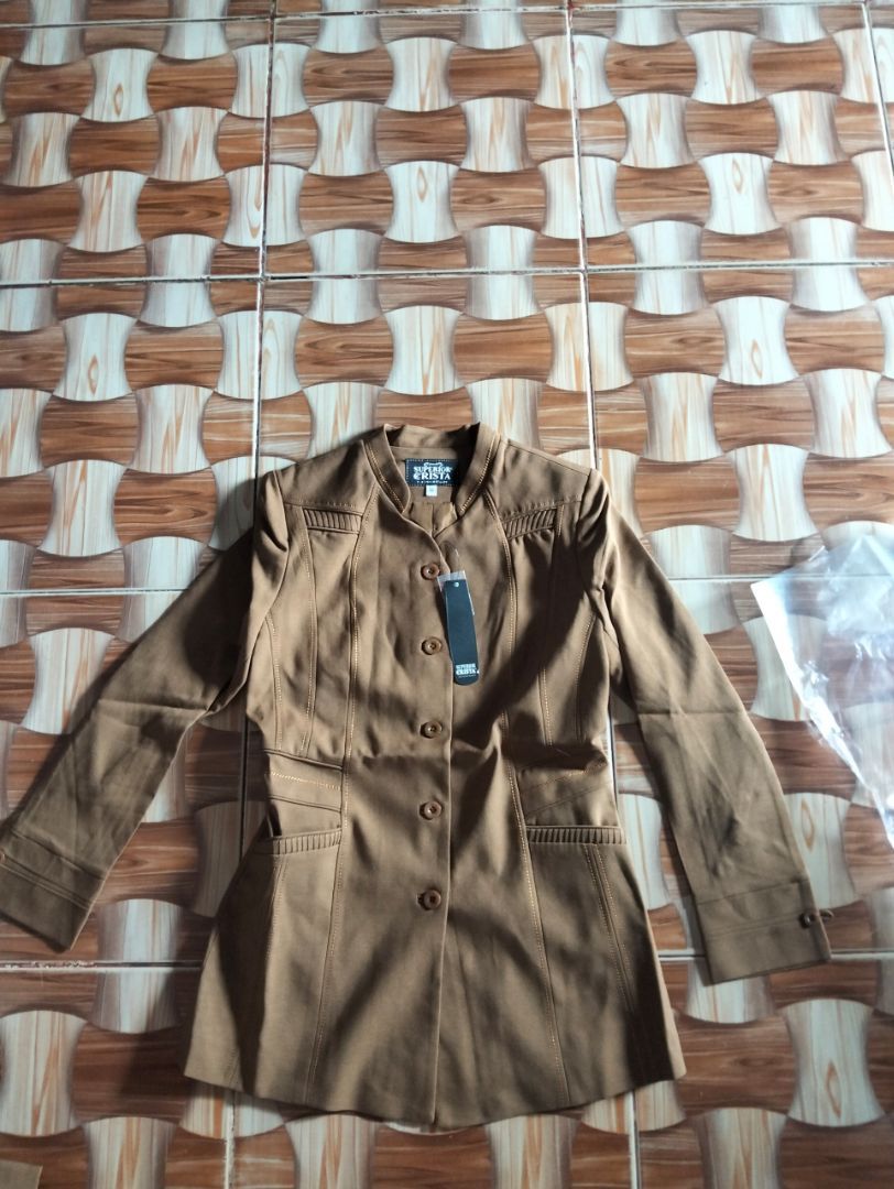 Seragam PNS Wanita Blazer Kerah Sanghai Polyester - foto 2 dari 10, olurtc8f_w