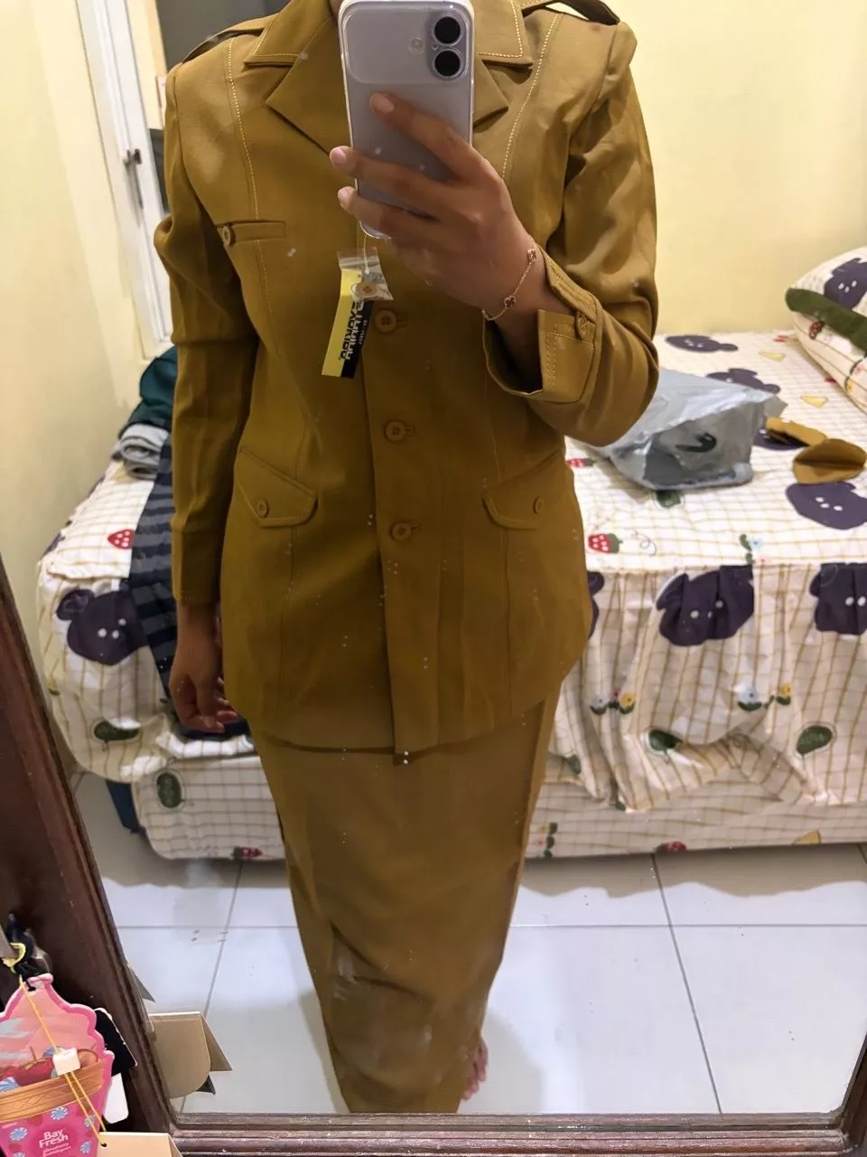 Seragam PNS Wanita Kerah Jas 3 Kantong Adem - Foto ulasan pembeli