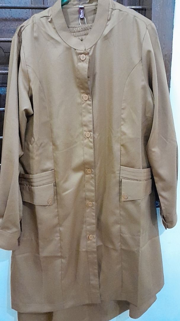 Seragam PNS Wanita Khaki Bahan Toyobo Setelan Rok PDH - Baju Pemda ASN - Foto ulasan pembeli