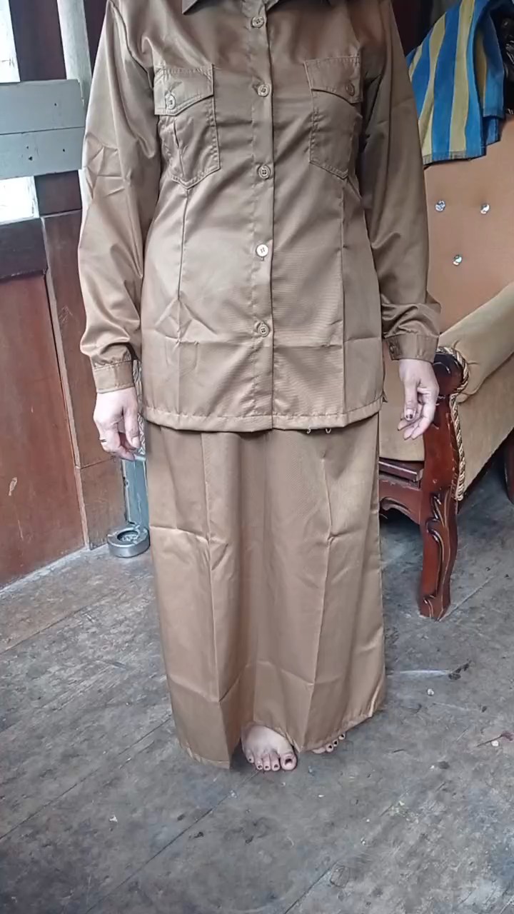 Seragam PNS Wanita Toyobo Elegan Saku Dada - Foto ulasan pembeli