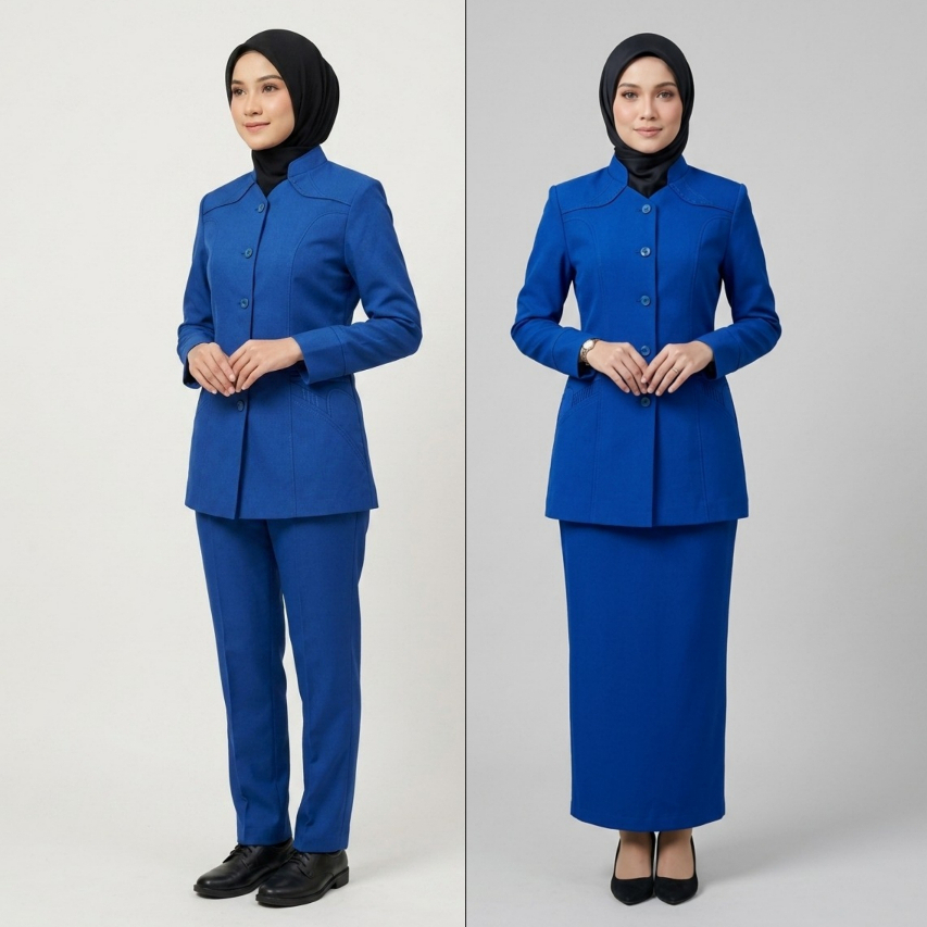 Seragam Pria PDH Semi Woll Khaki Premium Setelan - foto 4 dari 10, fillestar