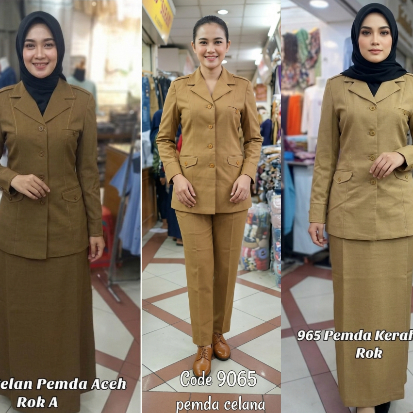 Seragam Pria PDH Semi Woll Khaki Premium Setelan - foto 9 dari 10, fillestar