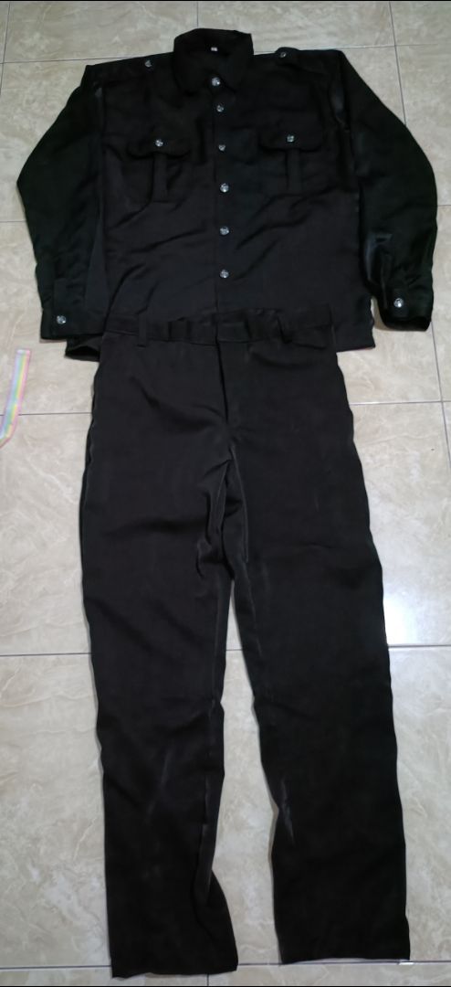 Seragam Safari Security Guru PNS Lengan Pendek Panjang Warna Hitam - foto 3 dari 10, fikrialdinsyah
