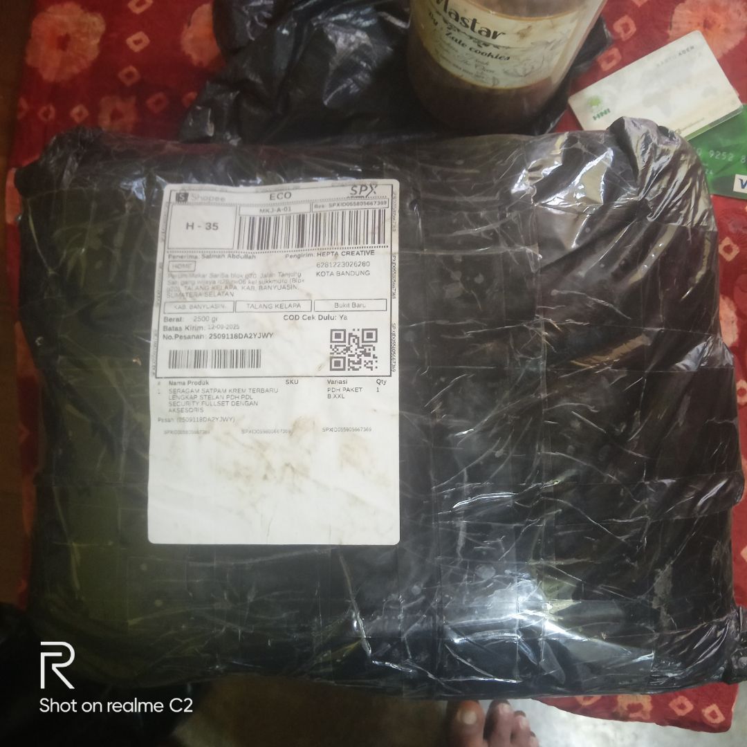 Seragam Satpam Krem Terbaru Fullset Adem Nyaman - Foto ulasan pembeli