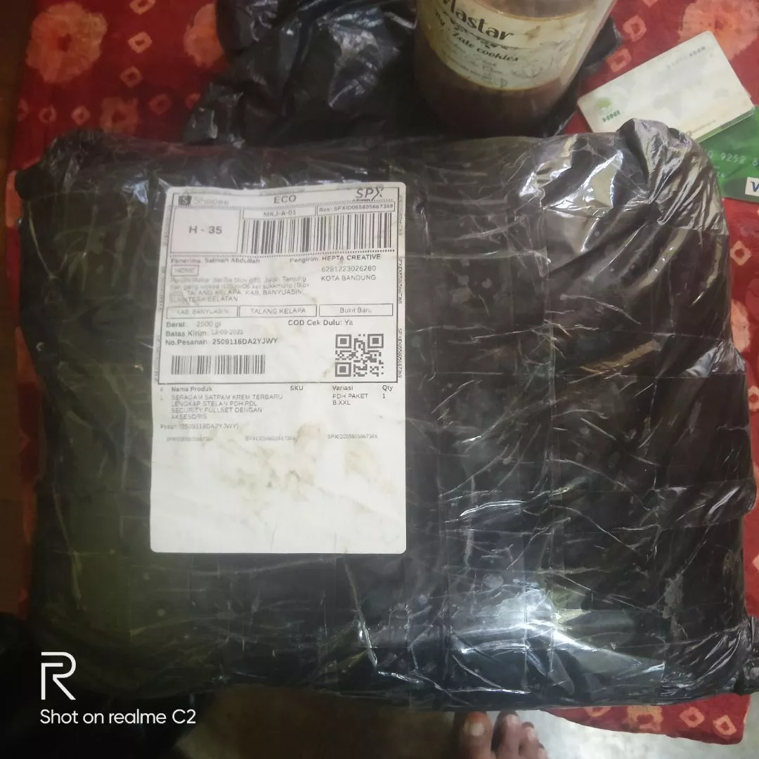 Seragam Satpam Krem Terbaru Fullset Adem Nyaman - Foto ulasan pembeli