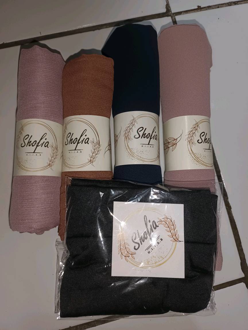 Shofia Hijab Pashmina Ceruty Babydoll Lembut - Foto ulasan pembeli