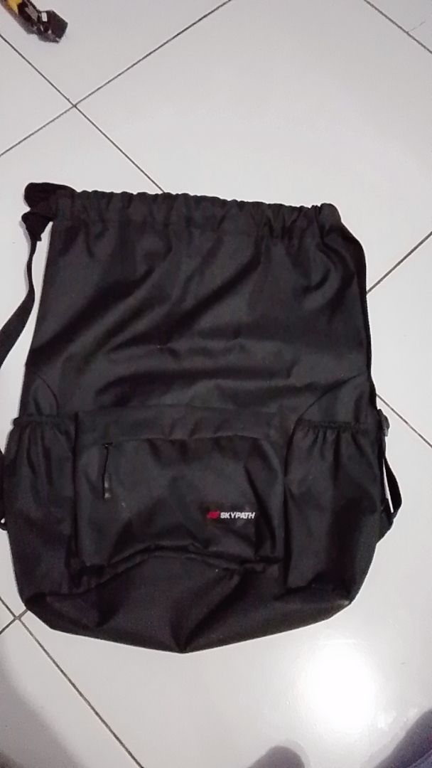 SKYPATH - Tas Ransel Serut Unisex Botol minum Anti Air Cordura - Foto ulasan pembeli