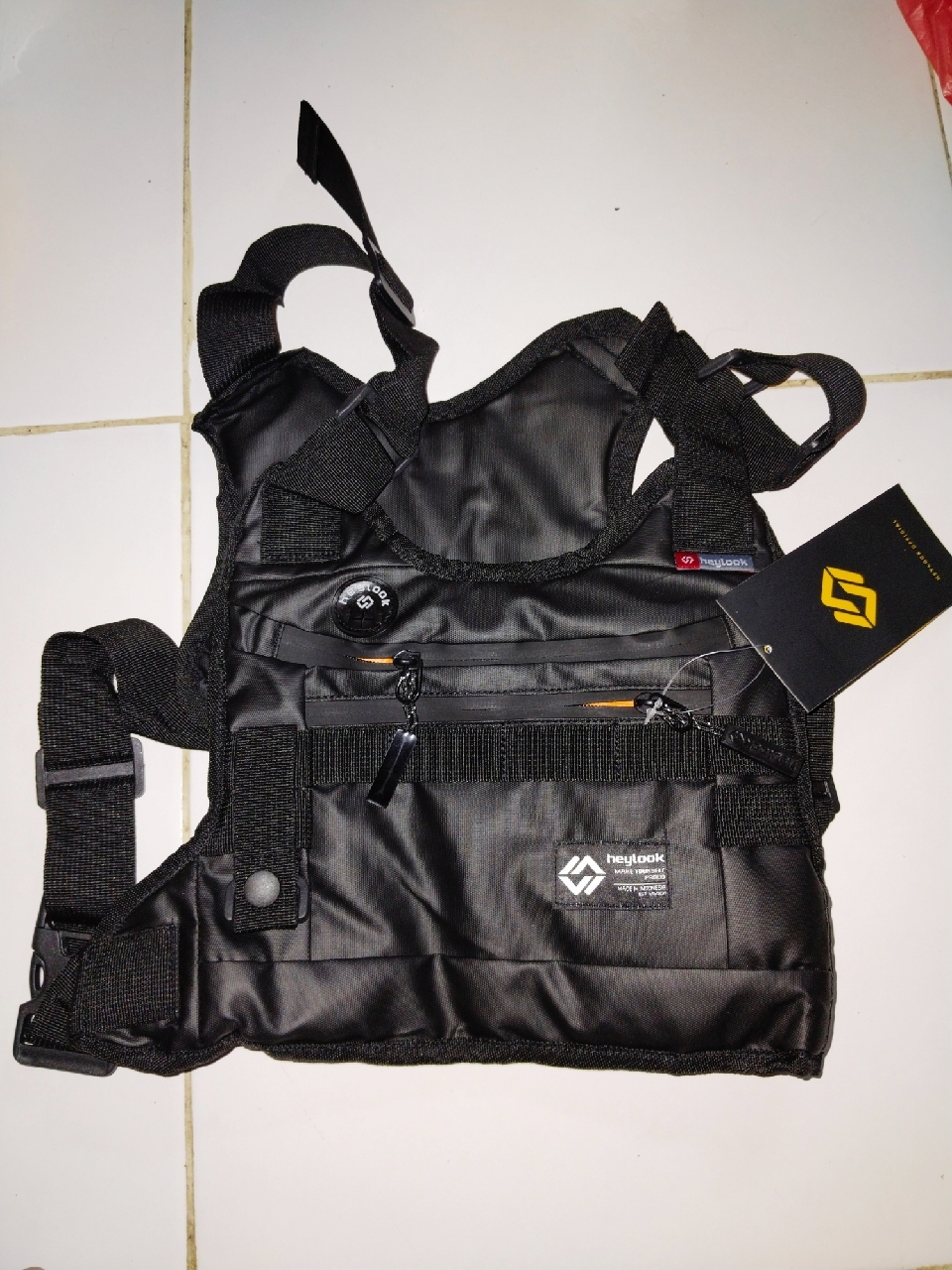 Sling Pouch KYOTO Pouch Mini Wallet Dompet Kartu Neckbag Dompet Coin Sling Bag Pouch Mini - Foto ulasan pembeli
