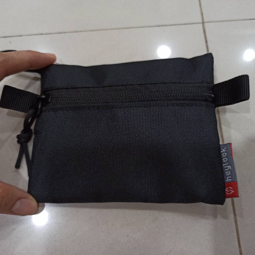Sling Pouch KYOTO Pouch Mini Wallet Dompet Kartu Neckbag Dompet Coin Sling Bag Pouch Mini - Foto ulasan pembeli