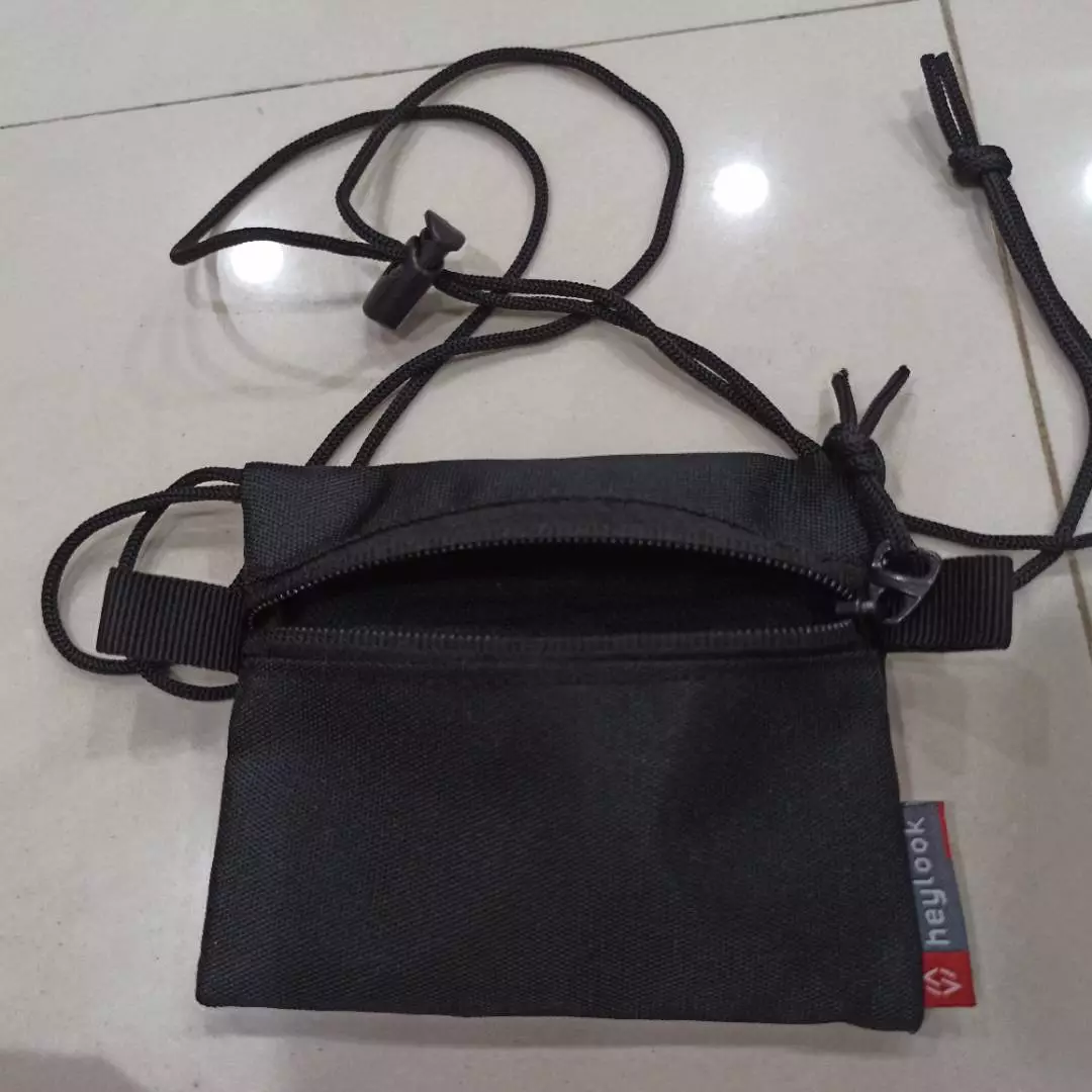 Sling Pouch KYOTO Pouch Mini Wallet Dompet Kartu Neckbag Dompet Coin Sling Bag Pouch Mini - Foto ulasan pembeli