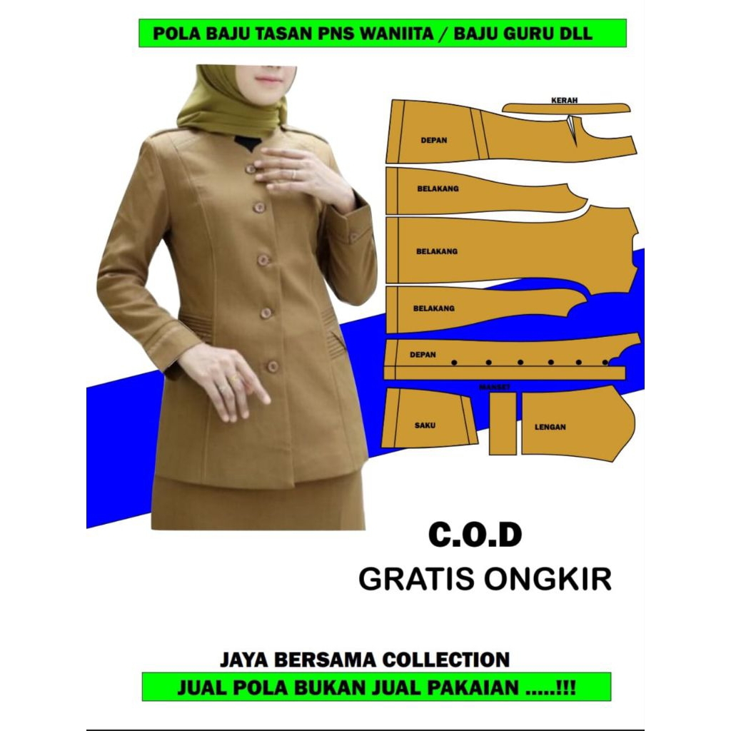 pola seragam PNS wanita - foto 1 dari 10