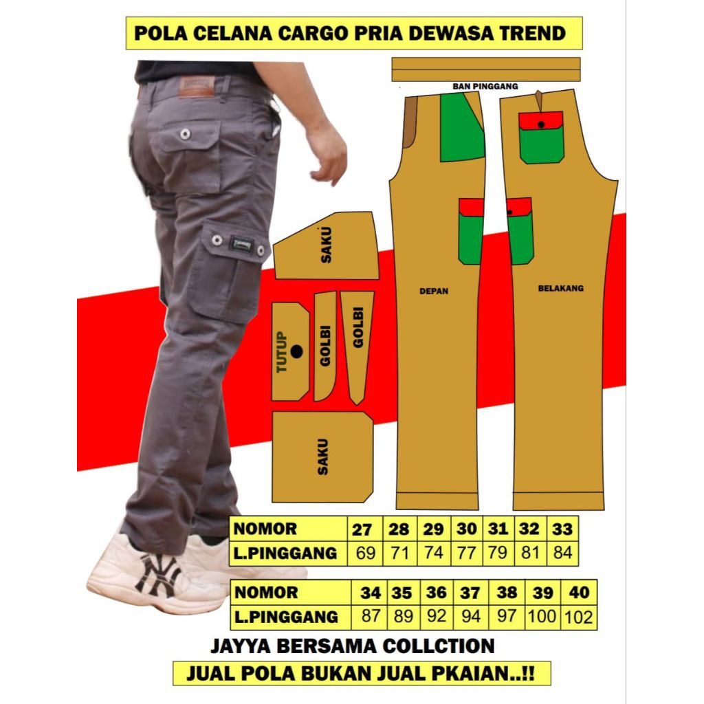 pola seragam PNS wanita plus bawahan celana untuk penjahit pemula - foto 7 dari 10