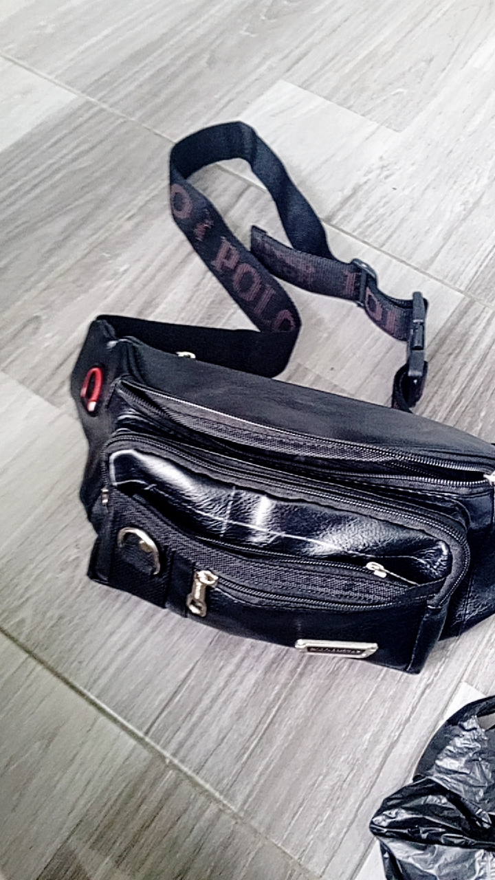 Polo Amstar Compact Waistbag Pria Multifungsi Kulit - Foto ulasan pembeli