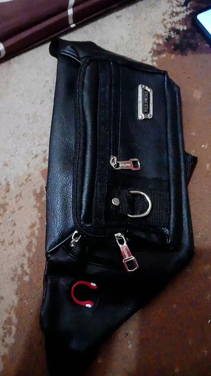 Polo Amstar Compact Waistbag Pria Multifungsi Kulit - Foto ulasan pembeli