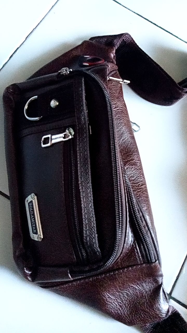 Polo Amstar Compact Waistbag Pria Multifungsi Kulit - Foto ulasan pembeli
