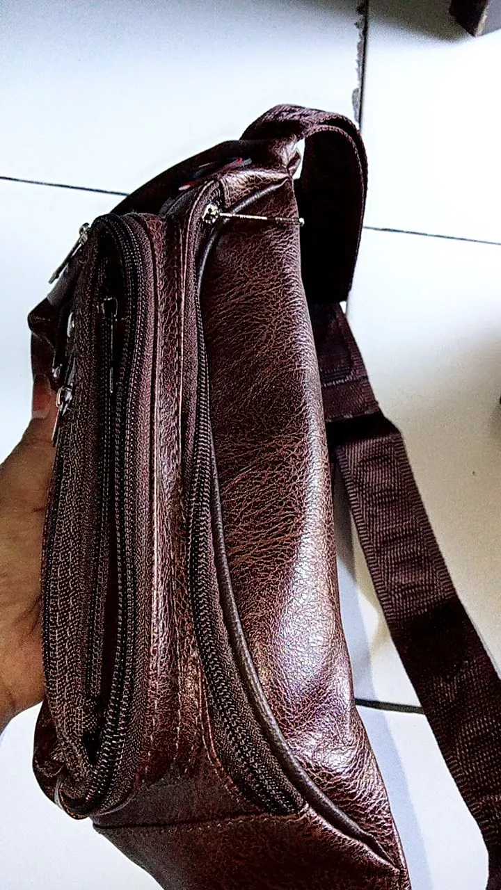 Polo Amstar Compact Waistbag Pria Multifungsi Kulit - Foto ulasan pembeli
