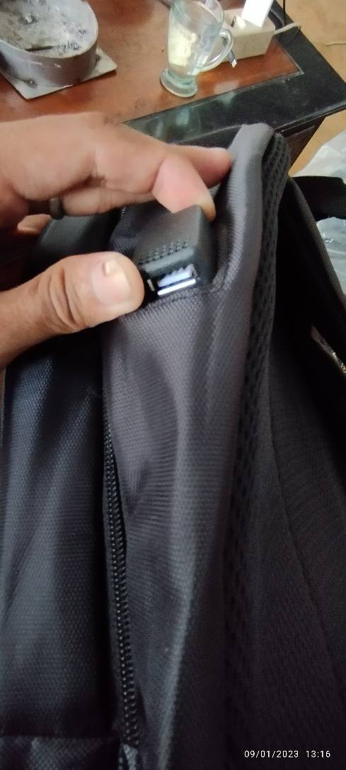 Polo Hiero Tas Ransel Laptop Polo Hiero 71003 (Free Rain Cover+USB Extension) - Foto ulasan pembeli
