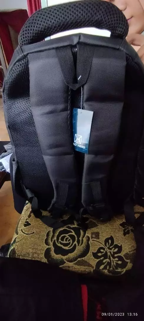 Polo Hiero Tas Ransel Laptop Polo Hiero 71003 (Free Rain Cover+USB Extension) - Foto ulasan pembeli