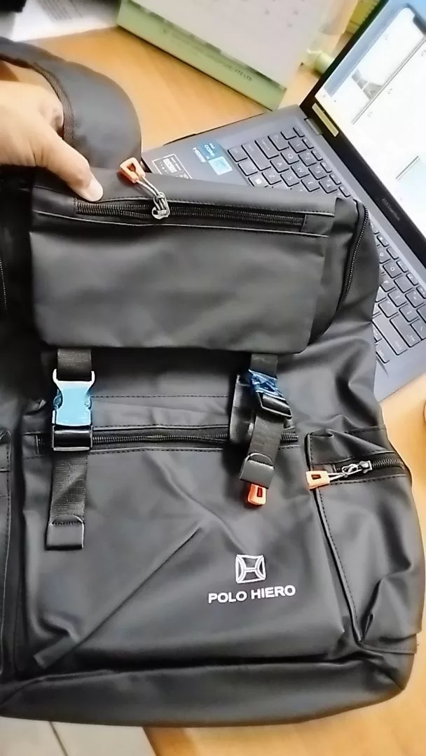 POLO HIERO Tas Ransel Polo Hiero 5611 Tas Backpack Serut Pria - Foto ulasan pembeli