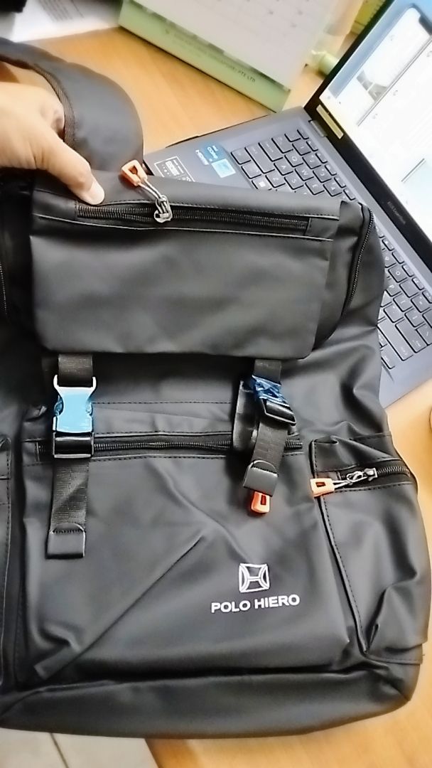 POLO HIERO Tas Ransel Polo Hiero 5611 Tas Backpack Serut Pria - Foto ulasan pembeli
