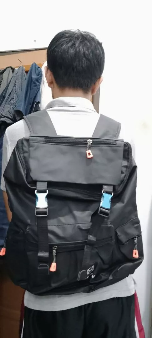 POLO HIERO Tas Ransel Polo Hiero 5611 Tas Backpack Serut Pria - Foto ulasan pembeli