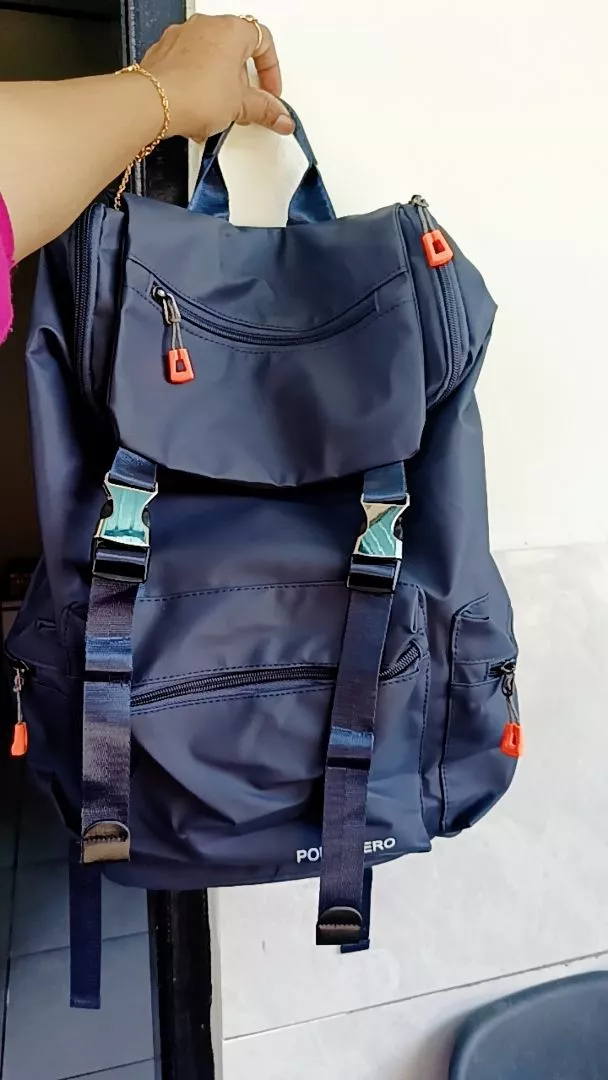 POLO HIERO Tas Ransel Polo Hiero 5611 Tas Backpack Serut Pria - Foto ulasan pembeli