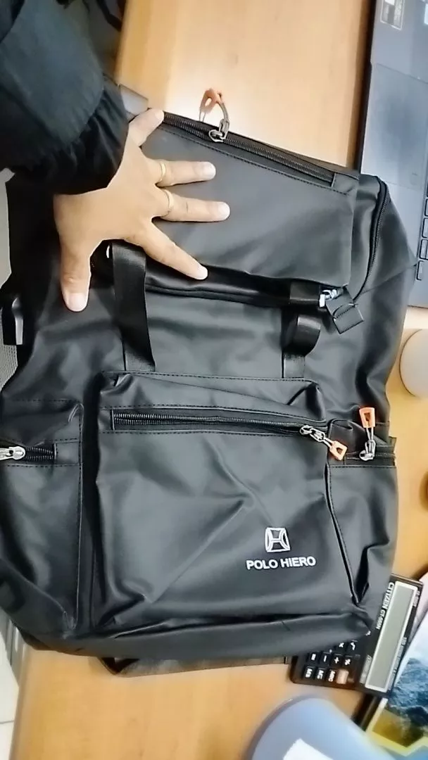POLO HIERO Tas Ransel Polo Hiero 5611 Tas Backpack Serut Pria - Foto ulasan pembeli