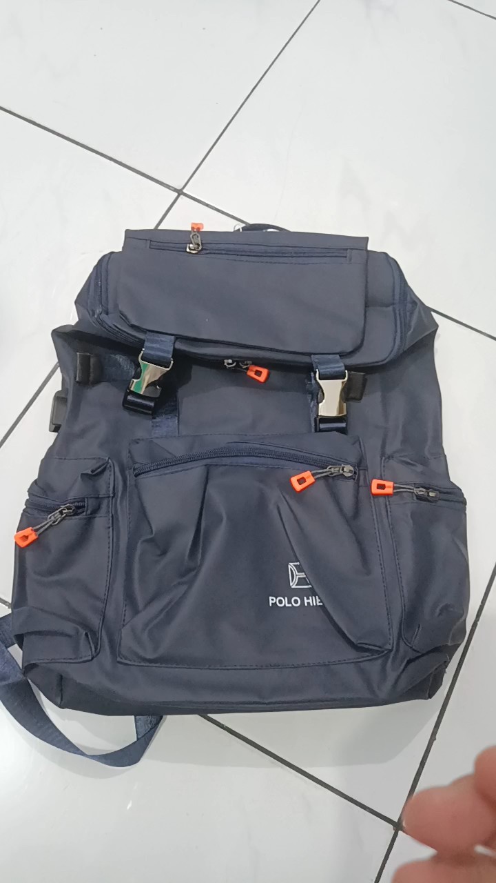 POLO HIERO Tas Ransel Polo Hiero 5611 Tas Backpack Serut Pria - Foto ulasan pembeli