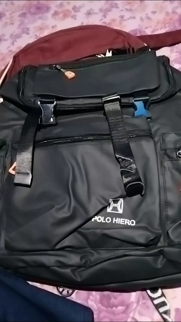 POLO HIERO Tas Ransel Polo Hiero 5611 Tas Backpack Serut Pria - Foto ulasan pembeli